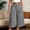 Gray, variant on Women Plus Size Solid Loose Culotte Capri Pants, Elastic High Waist Front Pleated Wide Leg Cropped Trousers with Side Pockets Spring Summer Casual Vacation Bottoms Blue XL(XL)