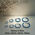 thumbnail image 2 of Stainless Steel Hoop Earrings by Ginger Lyne Huggie Style for Lobe Cartilage Piercing Body Jewelry, 2 of 8