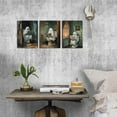 thumbnail image 2 of Halloween Ghosts Wall Art Funny Ghost Bathroom Wall Decor Spooky Halloween Canvas Posters Toilet Decor Vintage Creepy Dark Academia Painting Artwork for Restroom Home Decorations, 2 of 6