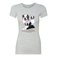 thumbnail image 2 of If It's Not an Australian Shepherd It's Just a Dog Gift | Womens Dog Lover Slim Fit Junior Tee, Heather Grey, Small, 2 of 3