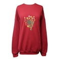 thumbnail image 6 of Adaptive Womens Back-Snap Fleece Screen-Printed Sweatshirt Top, 6 of 9