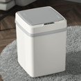 thumbnail image 2 of Waterproof Intelligent Trash Can with Touch Trash Lid Automatic 12L for Bedroom White, 2 of 9