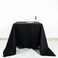 thumbnail image 6 of Efavormart 90" x 90" Black Square Chambury Casa 100% Cotton Linen Tablecloth, 6 of 10