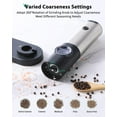 thumbnail image 5 of DRIDOUAM Rechargeable Electric Salt and Pepper Grinder Set with Charging Base, No Battery Needed, One Handed Operation, White Light, Adjustable Coarseness Automatic Electronic Spice Mill Shakers, 5 of 8
