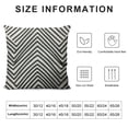 thumbnail image 5 of Chilfamy   Mudcloth Chevron Throw Pillow Cover Wave Line Art Zigzag Black and White Stripes Pillow Case Decorative Men Women Boy Girl Room Cushion Cover for Home Couch Bed White, 5 of 5