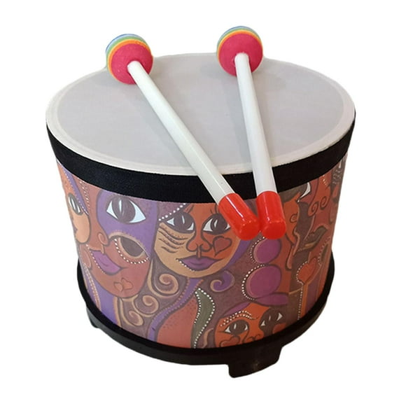 Tambor de piso, tambor de Juguete Musical para desarrollar talentos musicales, tambor Bongo educativo, tambor de juguete de madera para niños, regalo
