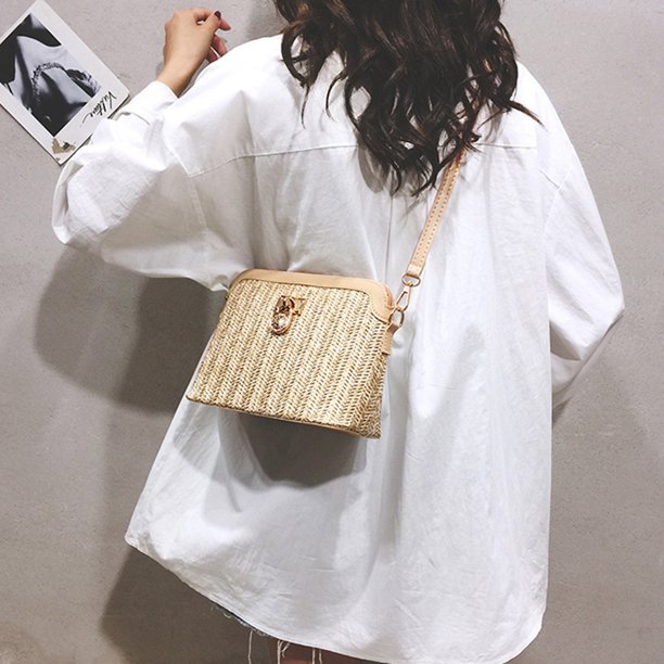 Bolso Universidad Mujer EVEOUT Bolso Bandolera De Cuero Para Mujer Bolsa Axilar Media Luna Bolsos Para Universitarias