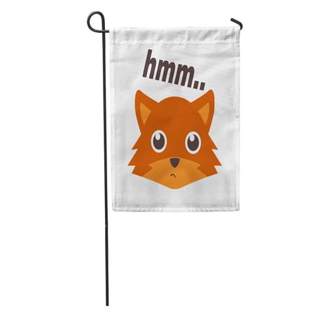 KDAGR Colorful Fox Cute Adorable Bear Cartoons Cats Characters Garden Flag Decorative Flag House Banner 12x18 inch