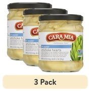 (3 pack) Cara Mia Artichoke Hearts in Water, 14.75 oz, Jar