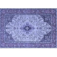 thumbnail image 1 of Ahgly Company Machine Washable Indoor Rectangle Persian Blue Traditional Area Rugs, 6' x 9', 1 of 4