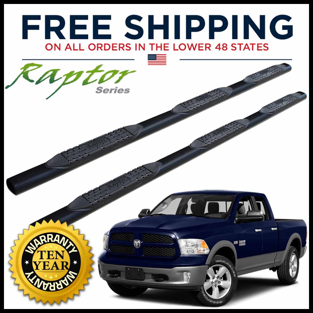 Raptor Series Replacement Step Bar Pad STEP004