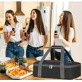thumbnail image 6 of Youfenhome Insulated Casserole Carriers for Hot or Cold Food, Collapsible Insulated Food Carrier, Fits 9"×13" Baking Dish, Insulated Food Containers Carrier for Parties, Picnic, Travel, Black, 6 of 6