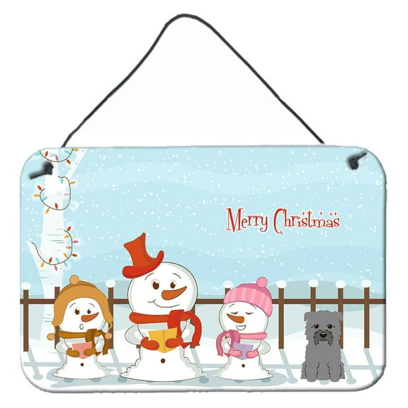 Carolines Treasures BB2390DS812 Merry Christmas Carolers Glen of Imal Grey Wall or Door Hanging Prints  8x12 multicolor