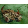 thumbnail image 2 of van Gogh, Vincent 14x11 Black Ornate Wood Framed with Double Matting Museum Art Print Titled - A crab on its back, 2 of 4