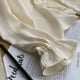 thumbnail image 5 of Camisas elegantes Rimocy con volantes blancos para mujer, blusas de manga larga con cuello en V, blusas coreanas dulces y holgadas con botones para mujer, primavera 2022, 5 of 5