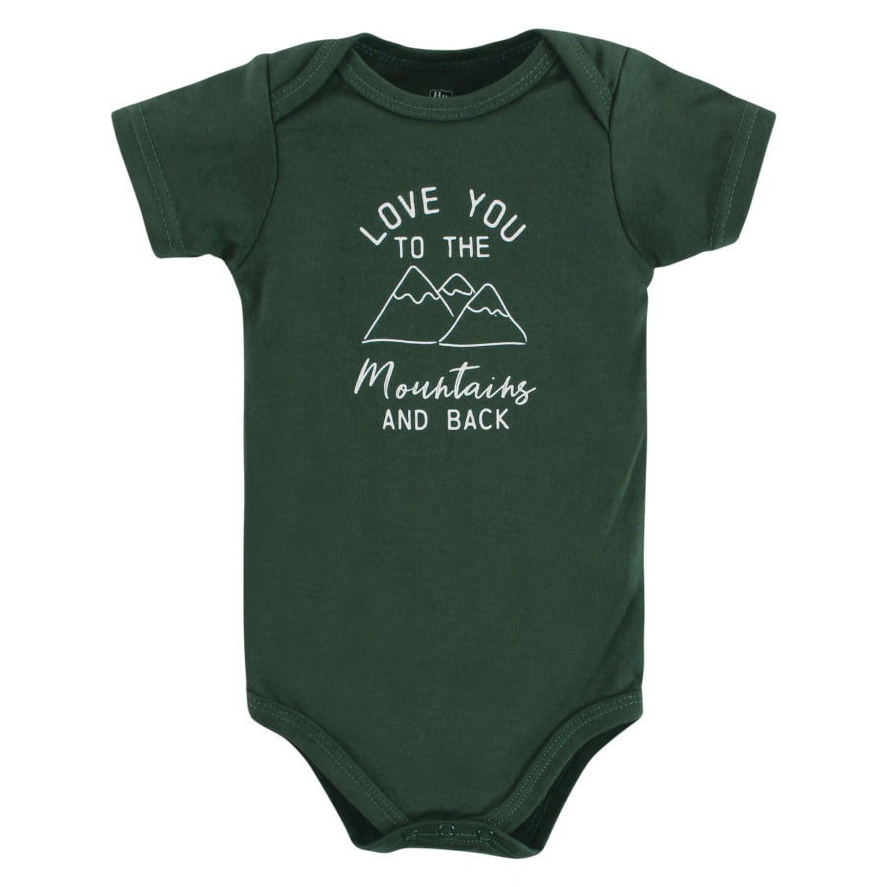 Hudson Baby Cotton Bodysuits, Animal Adventure, 12-18 Months