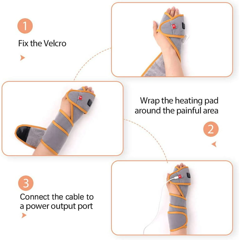 comfheat USB Heated Shoulder Wrap with Vibration Massage for Car