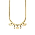 thumbnail image 3 of MOON & SELF Collar Tríada Selene Ojo Turco Gargantilla Baño Oro 18k Elegante, 3 of 5