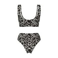 thumbnail image 6 of Rocae Hand Drawn Snake for Bikini Set for Women Two Piece Sexy High Swimsuits Split Crossover Bikini, 6 of 9