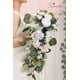 thumbnail image 3 of Ramos de Boda Serwalin Bosque Peonías Blancas Novia 25 cm, 3 of 8