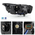 thumbnail image 2 of AKKON - Fits 2014-2022 InFiniti Q50 w/o AFS LED Projector Chrome Clear Headlight Driver Left Side 14-22, 2 of 7