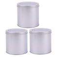 thumbnail image 5 of WASHWEPE Satin Finish Tinplate Small Metal Container for Coffee Bean 3Pcs 3.54X3.54X3.54in, 5 of 8