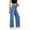*1-Blue, variant on VBVC Women's High Waisted Washed Denim Pants , Pull On Straight Leg Jeans For Women,Ladies' Stretch Slim Fit Jeans with Pockets,Black,S-2XL