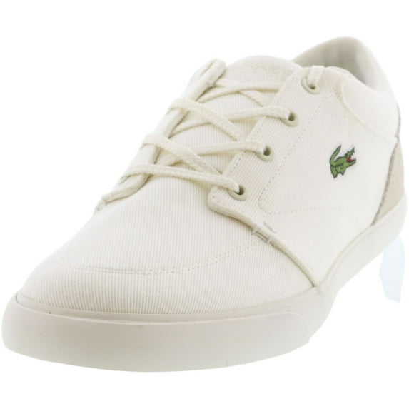 Lacoste Men's Bayliss Off White / Low Top Canvas Sneaker - 13 M