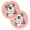 Pink, variant on Set of 2 Cup Holder Car Coasters