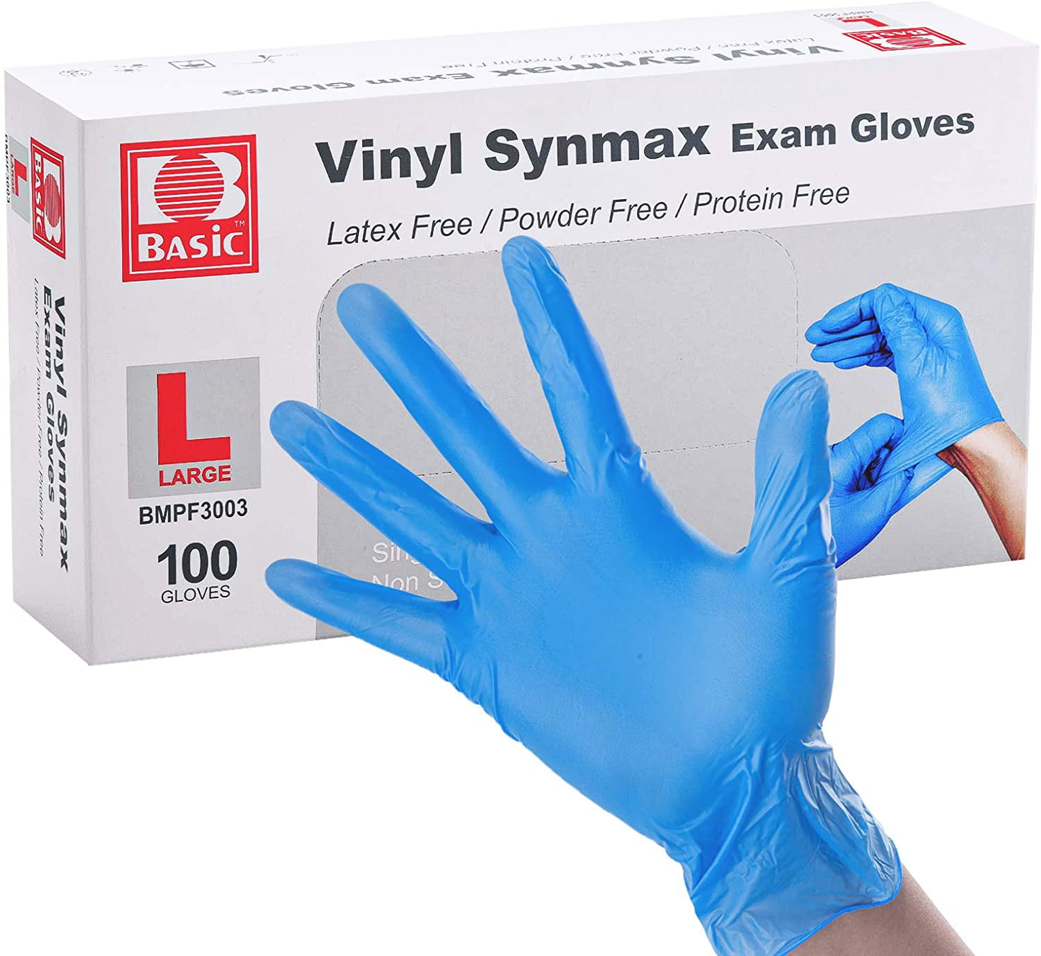 50/100PCS Disposable Vinyl Gloves Powder Tattoo Latex Free Work Strong Food Safe 