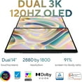 thumbnail image 4 of Restored ASUS Zenbook Duo Laptop, Dual 14” OLED 3K 120Hz Touch Display, Core Ultra 9 185H CPU, Intel Arc Graphics, 32GB RAM, 1TB SSD, Win 11, UX8406MA-PS99T (Refurbished), 4 of 4