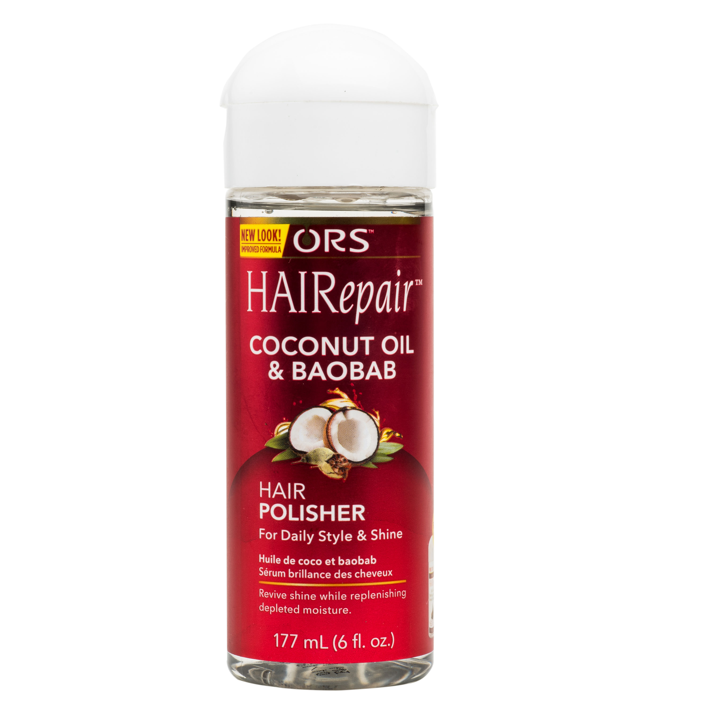 Ors Hair Repair Coconut & Baobab Hair Polisher 6oz,3 packs