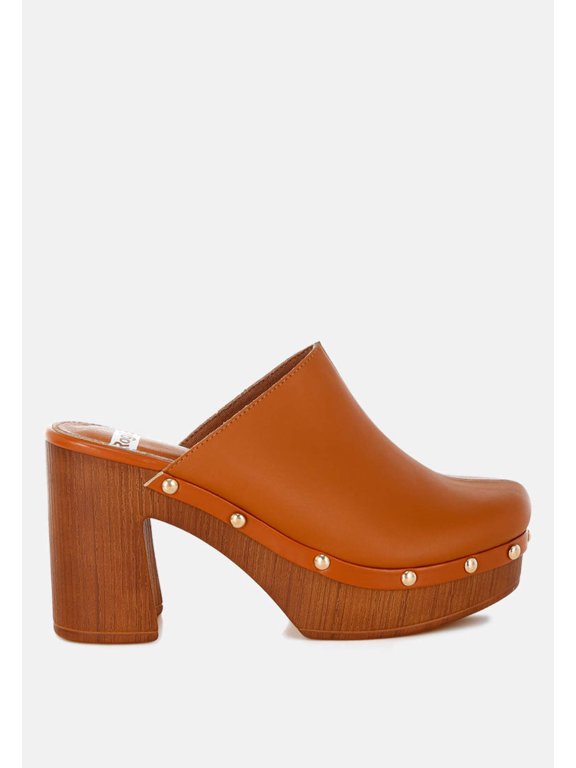 Benji Recycled Leather Clogs