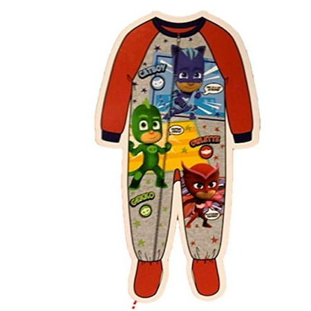 AME PJ Masks oddler Boys Footed Pajamas Blanket Sleeper Catboy, Owlette, Gekko (Best Sleep Apnea Mask Side Sleepers)