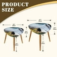 thumbnail image 5 of Triangle End Tables Set of 2 Krimml Waterfall Small Coffee Table, Tea Table, Nesting Tables for Living Room, 5 of 5