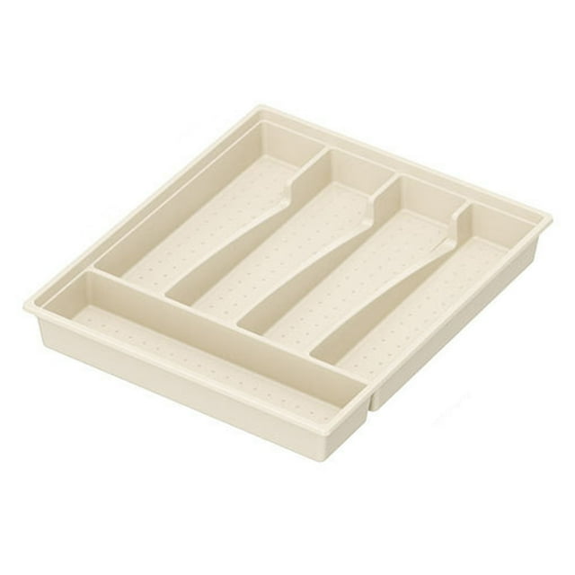Boîte de Rangement pour Couverts avec Couvercle Transparent Organisation de Classification Multi Compartiments Plateau à Vaisselle Fourchette Baguettes Cuillère