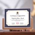 thumbnail image 3 of Transparent Wooden Acrylic Photo Frame Desk Display Card Stand Picture Display, 3 of 9