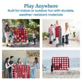 thumbnail image 5 of ECR4Kids Jumbo 4-To-Score Giant Game with 42 Rings and Reset Sliders, Outdoor Games, Red/Grey, 5 of 10
