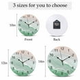 thumbnail image 6 of Wall Clock Green Ocean Waves Clocks PVC Silent Non-Ticking Battery Operated Decorative Ombre Beach Spray Round Clock for Home Living Room Kitchen Bedroom Office School Wall Decor 14 Inch, 6 of 9