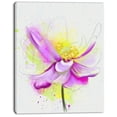 thumbnail image 2 of Beautiful Purple Flower with Yellow - Flowers Canvas Wall Artwork, 2 of 4
