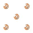thumbnail image 2 of Justharion Skateboard Nut Modification Universal Lock Screw Fittings Skateboarding Parts Solid Color Hardware Part Modified Accessory Orange 5Set, 2 of 6