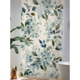 thumbnail image 4 of Sheer Curtains 96 Inches Long, Spring Flowers Semi Sheer Curtains Light Filtering Window Treatment, Watercolor Floral Leaves Botanical Beige Privacy Voile Drapes for Living Room Bedroom 52x96 Inch, 4 of 7