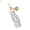 1, variant on Naierhg Keyring Anti-scratching Portable Wide Application Charm Key Chain Car Key Ring Pendant for Handbags