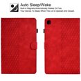 thumbnail image 3 of GSFY Case for Galaxy Tab S6 Lite 10.4 inch 2024/2022/2020, PU Leather Wallet Stand Protective Smart Shell with Pen Holder Auto Sleep Wake for Samsung Galaxy S6 Lite Tablet, Red Blocks, 3 of 7