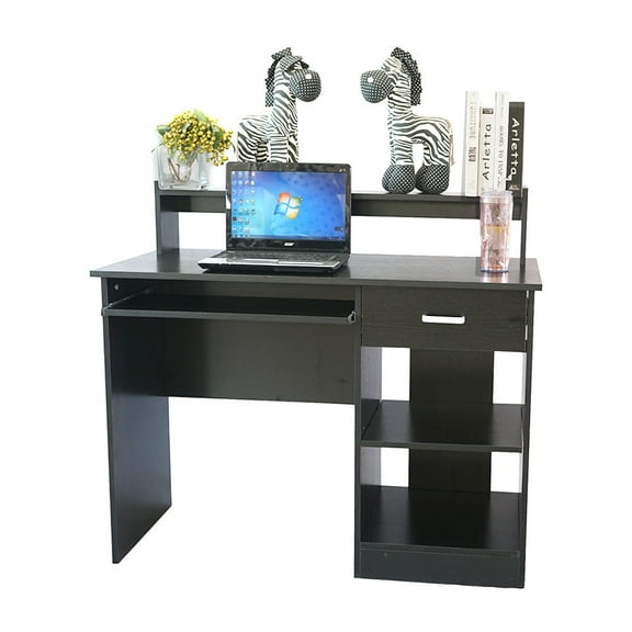 Zimtown Computer Desk Workstation Laptop PC Study Writing Table Black