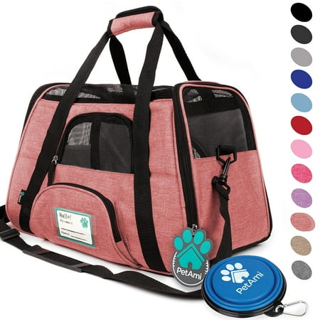 Large Cartier Tank - Premium Airline Approved Soft-Sided Pet Travel Carrier by PetAmi | Ventilated, Comfortable Design with Safety Features | Ideal for Small to Medium Sized Cats, Dogs, and Pets