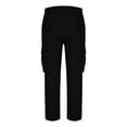 thumbnail image 7 of BSDJILFG 50% Clearance Off,Cargo Pants for Men Elastic Waist Solid Fashion Casual Multiple Pockets Slim Bootcut Long Pants Trousers Clearance, 7 of 7