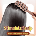 thumbnail image 6 of Volumizing Boar Bristle Hair Brush,Smoothing Dual-Style Hair Brush with Fluff-Up-Brown, 6 of 10