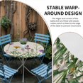 thumbnail image 2 of Spring Flowers Round Tablecloth for 45-54 Inch Tables, Fitted Table Cover with Elastic Edge, Wild Floral Herb Botanical Waterproof Outdoor Table Cloth Protector for Patio Garden Dinner Picnic, 2 of 9