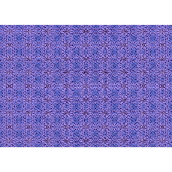 Ahgly Company Indoor Rectangle Patterned Purple Amethyst Purple Area Rugs, 3' x 5'